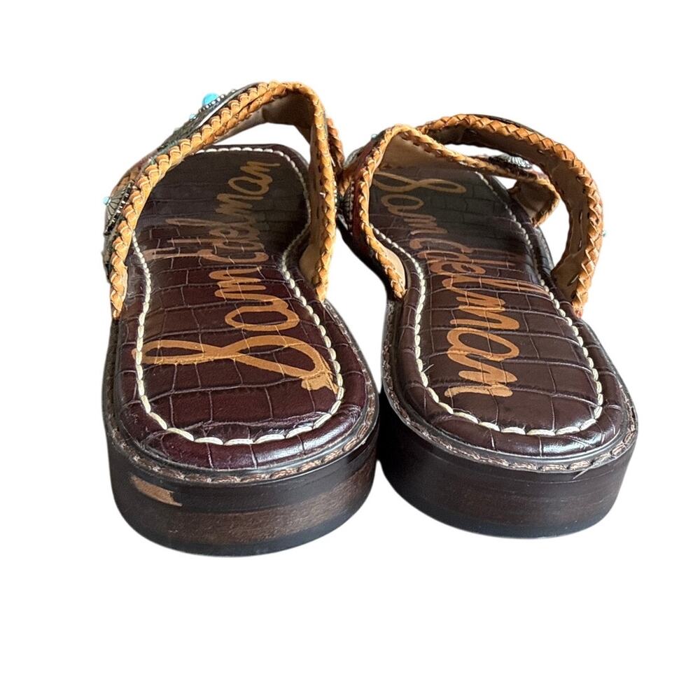 Sam Edelman Women's Hagen Slide Sandals Brown Size 7 Southwest Vacation - Picture 4 of 7